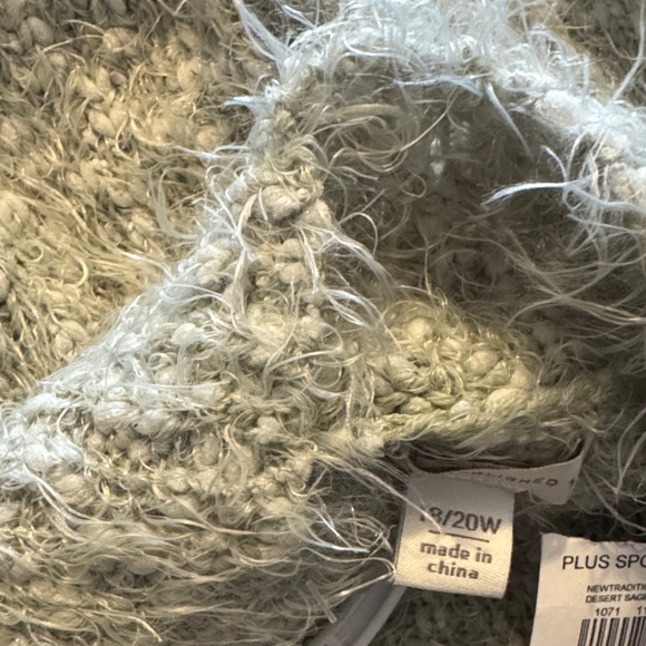 NWT Cato’s Cozy Green Women's Stretchy Sweater Size 18/20W - Picture 7 of 7